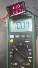 Mini Digital voltímetro amperímetro DC 100V 10A Panel Amp voltios medidor de corriente de voltaje Detector comprobador de 0,56 de doble LED pantalla Auto