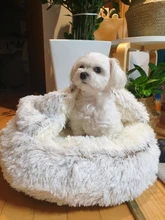 Cat-Nest Basket Kennel Semi-Enclosed Cats Bed Plush-Bed Round Comfort Soft Deep-Sleep