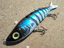 Kingdom-Señuelos de Pesca con articulaciones múltiples, cebos duros de hundimiento, 90mm, 120mm y 140mm, wobblers realistas, Lucio