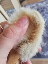 Cepillo de lana Natural para el cuidado del bebé, cepillo para bebé recién nacido, cepillo para el cabello infantil, masajeador de cabeza