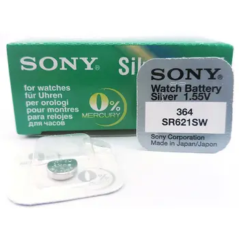 

Button batteries Sony MURATA SR621SW - 364 1.55V Box 10x Pieces Original