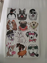 Pegatinas de dibujos animados para perros, diferentes estilos, pegatina de perro, animales, divertido Corgi para teléfono portátil, suministros para mascotas, regalos para fiesta para niños, 50 Uds.