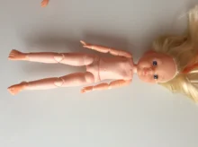Skin-Dolls Naked Sleep-Eyes 28cm Body Baby Childrens for Without Makeup-Head-Element