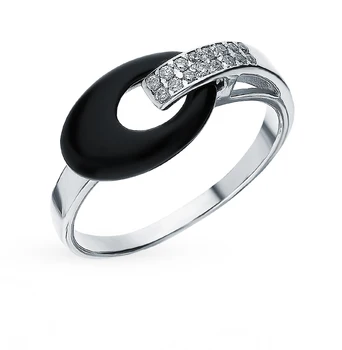 

Silver ring with cubic zirconia sunlight sample 925