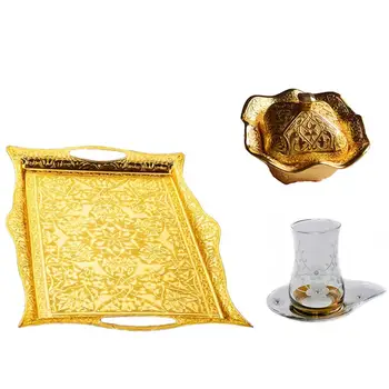 

Başak 14 piece orange favorite tea set