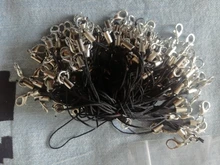 100 piezas cordón Lariat Correa cordones langosta cierre cuerda llaveros ganchos juego móvil encantos bolsa llavero accesorios llavero