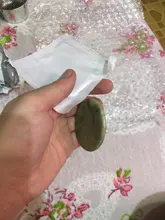 Pegamento para extensión de pestañas, 1 unidad, piedra de Jade redonda, soporte adhesivo, almohadilla de pegamento para pestañas, paleta, herramienta de maquillaje