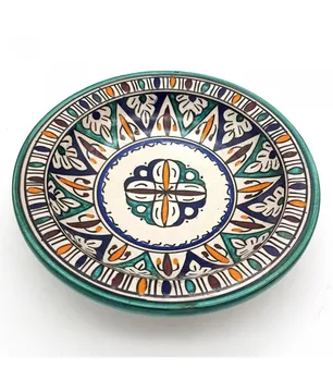 

Ceramic Arabic Dish Fez - 18cm - Hand Painted