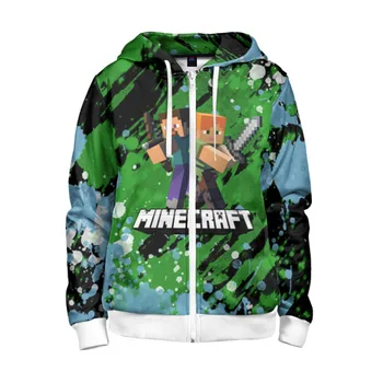 

Children's sweatshirt 3D with zipper Minecraft/Minecraft