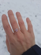 Anillo ajustable con apertura de anillos de Color dorado para mujer, con diseño de garra de gato y pata de oso, boda romántica, cristal Rosa CZ, regalos de amor, joyería