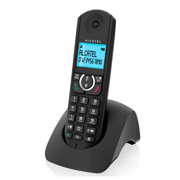 Беспроводной телефон Alcatel F380S Duo DECT Black