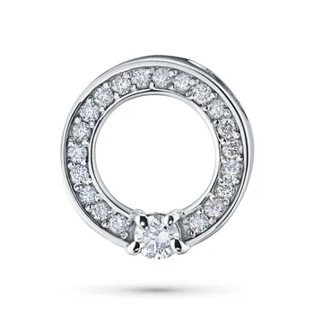 

Pendant in white gold with diamonds