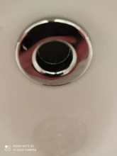 Tapa redonda para agujero de rebosadero, cubierta de desbordamiento para fregadero de cerámica, plástico/Cobre, cromado, 1 Uds.