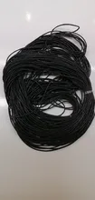 Cordón de cera de algodón a la moda, 430m, 1mm, 1,5mm, cordón negro, paquete de diámetro, accesorios y piezas de joyería a elegir