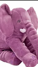 Elefante de peluche de 40/60cm para bebé, elefante de peluche, almohada suave de felpa, juguete para niños, decoración de cama para habitación, juguete para regalo