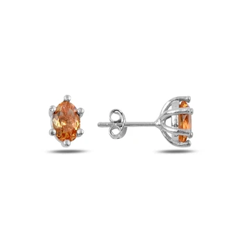 

Silver 925 Sterling Zultanite Cubic Zirconia Solitaire Earrings