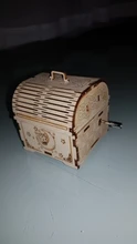 Mano de bricolaje caja de música modelo 3D rompecabezas de madera de juguete de la Asamblea de madera Kit para manualidades