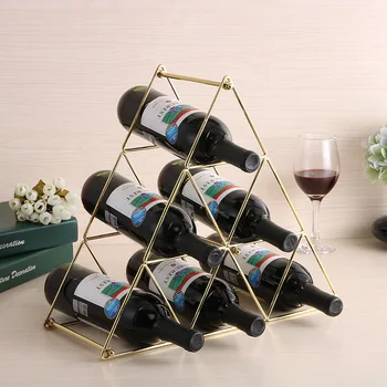 

Creative household decorative ornaments Tieyi red wine rack