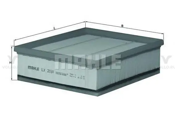 KNECHT LX2031 Фильтр воздушный LAND ROVER DEFENDER 2.4TD