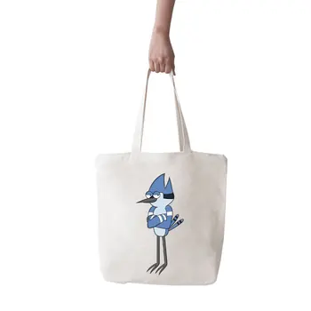 

Angemiel Bag Large Regular Show Mordecai Shopping Beach Tote Bag