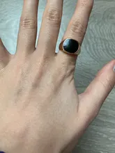 Anillo Vintage para hombre, anillos de esmalte, Punk, clásico, negro, piedras negras de imitación, anillo esmaltado