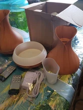 Humidificador de aire ultrasónico de 500ML, con Control remoto difusor de Aroma, luz LED que cambia de 7 colores, difusor de aceite esencial eléctrico inteligente