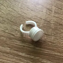 Anillos de pegamento desechables para pigmento de Microblading, tinta de tatuaje S/M/L, accesorios de maquillaje para cejas, pegamento para extensión de pestañas, tazas, 100 Uds.