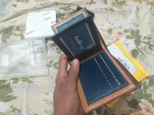 Cartera de cuero sintético para hombre, cartera masculina de cuero sintético de marca de lujo, Estilo Vintage, monedero, tarjetero, portatarjetas