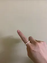 PerisBox-anillo minimalista de perlas naturales para mujer, Anillos geométricos de perlas de agua dulce naturales, círculo continuo, novedad de 2020