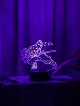 Led-Night-Light Bedroom Decor Zenitsu-Figure Gift Acrylic No-Yaiba-Lamp Demon Slayer