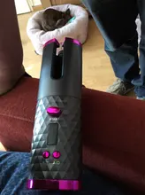 Rizador de pelo automático inalámbrico, rizador de pelo recargable por USB, rizador de pelo de cerámica con pantalla LCD
