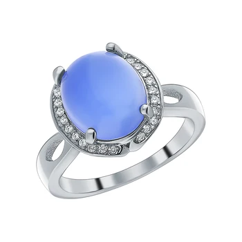 

Silver ring with cubic zirconia sunlight sample 925