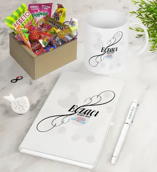 

Personalized Pharmacist Nostalgic Lezzetler Notebook Pen Mug Gift Seti-8