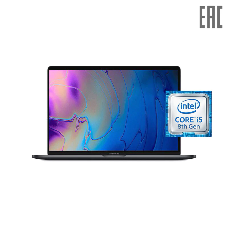 Ноутбук Apple MacBook Pro 13" Retina QC IC /i5 2.4GHz/Touch Bar/8GB/512GB SSD/Int Iris Plus 655 (2019) (MV972RU/A, MV9A2RU)