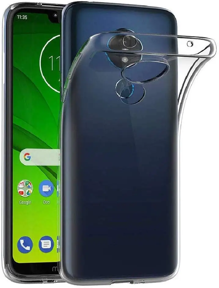 Прозрачный чехол-подставка из ТПУ для Motorola G7 power