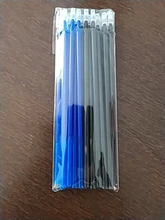 20 piezas bolígrafo borrable recargable 0,35mm azul/negro tinta magia bolígrafo borrable recargable estudiantes de escritura de regalo de pluma artículos de papelería para estudiantes