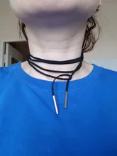 Collar de cuerda larga de Corea para mujer, gargantilla de estilo gótico, ropa de calle, joyería gótica de terciopelo, Collar Steampunk para niña, 2 uds. Por lote, 2021