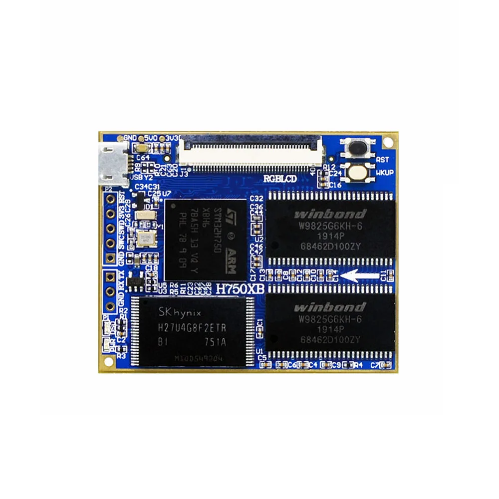 Taidacent STM32H750XBH6 / STM32F750N8H6 Core Board STM32H750 Evaluation Board H750 / F750 Developme