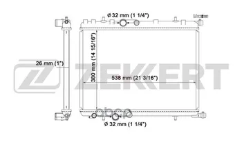 

Radiator OHL. DV. Citroen Berlingo 96-c4 04-xsara 97-peugeot 308 09-partner 96-zekkert art. mk-1214
