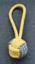 Toy Dog-Toys Traning Rope-Ball Puppy Chew Playing Small Dog Outdoor Green Large Cotton