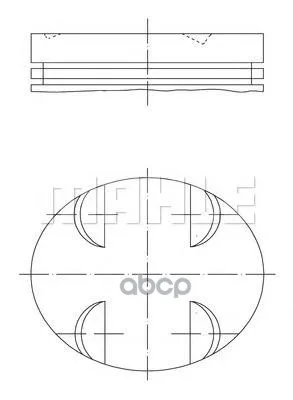 Поршень, Комплект Mahle/Knecht арт. 0052400