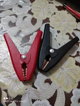 Alligator-Clip Electrical-Clips-Clamps Car-Battery Crocodile 100A Durable Insulated Red