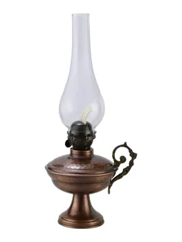 

SONAYCOPPER Turkish Handmade Decorative Oxidised Gas Lamp, Cottage Lamp, Lantern, Oil Lamp, Desk Light, copper Gas Lamp