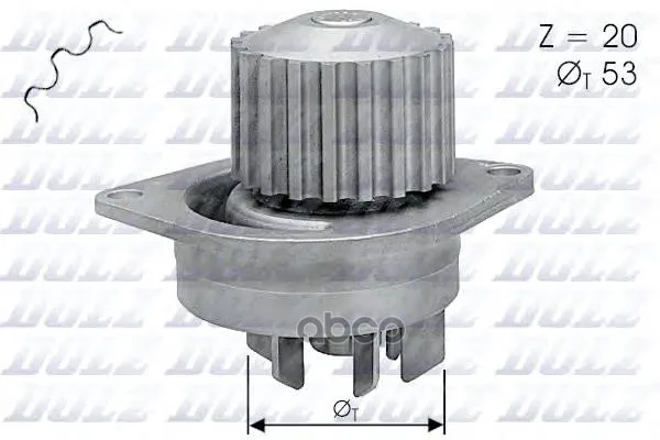 Насос Водяной Citroen Xsara/Ax/Zx 1.4/1.6/1.5d 16v 91- Dolz арт. C111