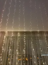 Light USB Window-String-Lights Led Curtain Remote-Control Party-Decoration Fairy-Christmas-Garland
