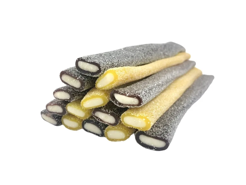 Marmalade sticks giant sub-sugar pineapple coconut Jake 300 gr. afbeelding