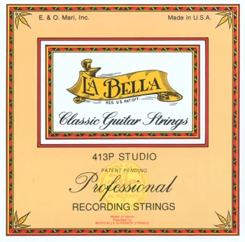 

413P Set professional polished strings for classical guitar La Bella