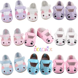 Fait main Mignon 7cm Chaussures De Poupée En Cuir Bottes Pour 43cm Bébé Nouveau Né Poupée Accessoires Pour Poupée Américaine de 18 Pouces Génération Fille Jouet 