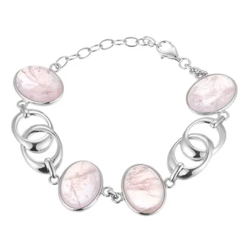 

Jay VI bracelet with morganites of silver