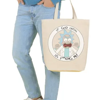 

Angemiel Bag Large Angry Rick Shopping Beach Tote Bag